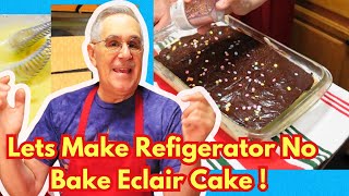 Lets Make Refrigerator No Bake Cake youwillovenobakedesserts [upl. by Suhpesoj]