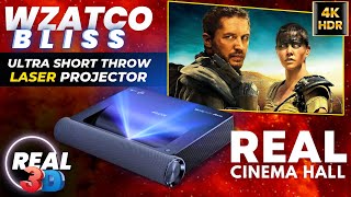 The Best 4K Laser Projector you can buy in 2023  Wzatco Biss Ultra Short Throw Projector Review [upl. by Sawyor891]