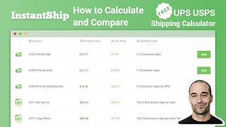 Calculate Shipping Rates for UPS and USPS in Less than 1 Minute [upl. by Agarhs]