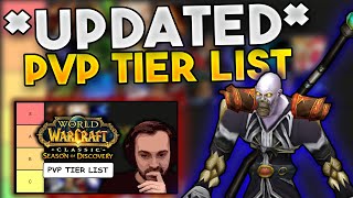 UPDATED ULTIMATE SoD PvP Tier List  WoW Classic [upl. by Aekim]