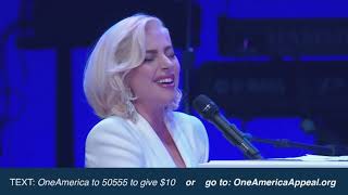 Lady Gaga  Million Reasons  Yoü and I  The Edge of Glory live at One America Appeal [upl. by Fidela]