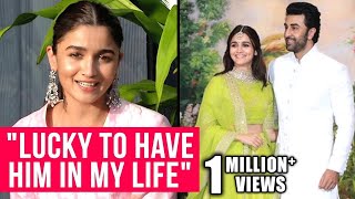 Alia Bhatt Breaks Silence On DATING Ranbir Kapoor  Alia Ranbir At Sonam Anand Reception [upl. by Ttesil]