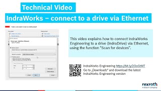 IndraWorks – Connecting to a Drive using Ethernet [upl. by Mages]