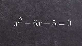 Solving a quadratic by factoring a trinomial when a is equal to one [upl. by Allemac]