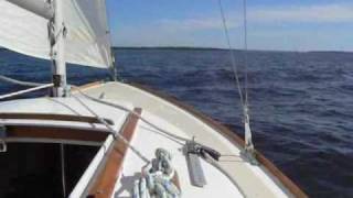 Cape Dory Typhoon Sailing on Narragansett Bay [upl. by Strep482]