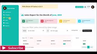 Point Of Sales Management System POS With Free Source Code [upl. by Adnuhsar]