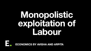 Monopolistic exploitation of Labour Marginal Revenue Product Curve  Theory of Distribution [upl. by Sherline]