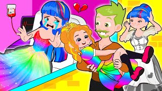 Abandoned Poor Princess Mom and Dad Dont Love Me Dont Leave Me  Poor Princess Life Animation [upl. by Ardisi]