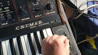 Crumar DS2 stargate studio short midi test [upl. by Attenyl807]