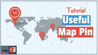 Map Pin in PowerPoint  PowerPoint Diagram Tutorial Series [upl. by Villada785]