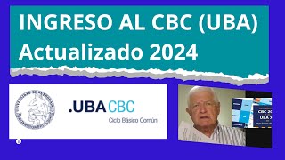 Cómo es la INSCRIPCIÓN en el CBC UBA 2024 [upl. by Corrine]