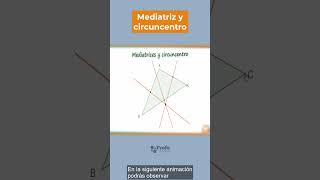 Mediatrices y circuncentro del triangulo shorts [upl. by Nazay787]