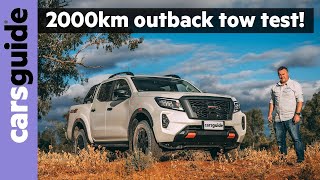 Nissan Navara 2021 review Pro4X offroad towing test in outback Australia [upl. by Nauht742]