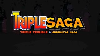 OLD Triple Saga  FNF SonicEXE VS MarioEXE Triple Trouble X Superstar Saga [upl. by Cullin]