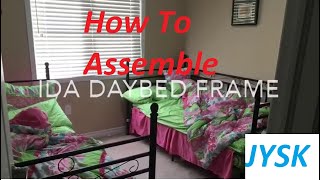 How To Assemble IDA Daybed Frame From JYSK [upl. by Khajeh286]