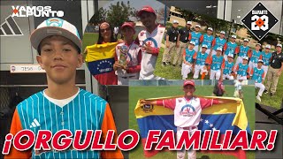 EMOTIVO Padres venezolanos envían mensaje a su hijo en Serie Mundial de Pequeñas Ligas  DIAMANTE 23 [upl. by Remark603]