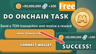 Memefi Make Transaction Do Onchain Task  How to complete make a transaction memefi coin [upl. by Ailene]