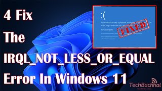 How to fix the IRQL NOT LESS OR EQUAL error in Windows 11 [upl. by Lexie]