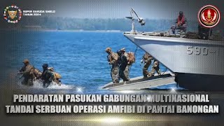 Pendaratan Pasukan Gabungan Multinasional Tandai Operasi Amfibi Di Pantai Banongan [upl. by Lienad]