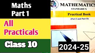 Mathematics Practical Book Class 10 SolutionMaths Part 1Class 10 maths practical [upl. by Rebmeced]