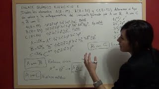 QUÍMICA Enlace Ejercicio 1  Determinación tipo enlace químico con configuraciones electrónicas [upl. by Vrablik629]