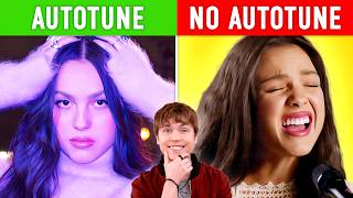 Autotune vs no Autotune Tate McRae Miley Cyrus Olivia Rodrigo amp more [upl. by Arednaxela768]