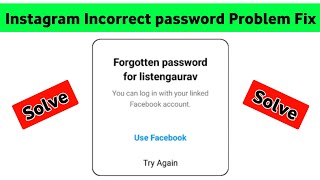 forgotten password for you can login with your linked facebook account instagram forgotten password [upl. by Ostraw]