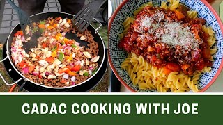 CADAC COOKING with Joe  Vegetarian Bolognese with Gluten Free Pasta  Ep268 [upl. by Schwitzer]