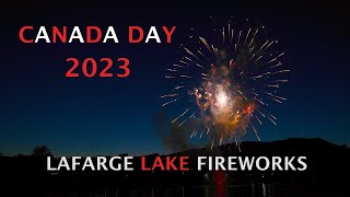 Lafarge Lake Canada Day Fireworks 2023 [upl. by Anonyw897]