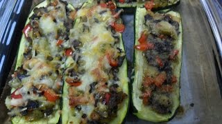 Calabacin relleno de verdura y champiñones [upl. by Calhoun161]