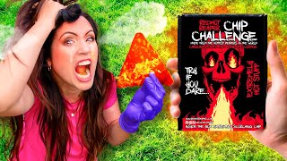 PROBANDO LA PAPA MÁS PICANTE DEL MUNDO 🔥 CASI ME AHOGO 🥵 One Chip Challenge Sandra Cires Art [upl. by Adnilemre867]