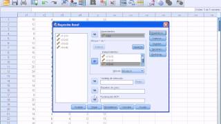 SPSS 19 recta de regresion lineal multiple p1 [upl. by Shay]