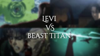 Levi VS Beast Titan  All Rounds [upl. by Gage]