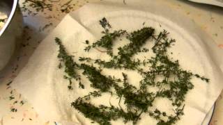 How to Dry Herbs in Less than Two Minutes in a Microwave [upl. by Anailli]