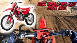 2022 GASGAS MC250F FIRST RIDE [upl. by Quince]