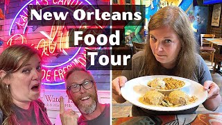 MUST TRY NEW ORLEANS FOODS  Food Tour in the French Quarter [upl. by Justinian]