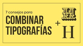 7 Consejos para COMBINAR TIPOGRAFÍAS en diseño gráfico  FlexiSpot EC5 [upl. by Bocyaj757]