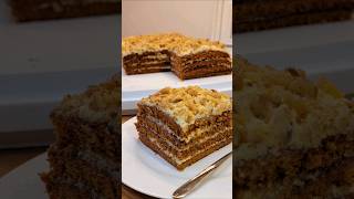 No Rolling Pin Honey Cake Easy amp Fluffy Recipe short [upl. by Eciral828]