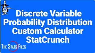 4121 Discrete Probability Distribution Problems using StatCrunch [upl. by Alleunamme378]