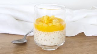 Perles du Japon au lait de coco et coulis de mangue [upl. by Einal]