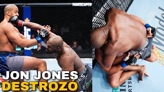 Jon Jones DESMANTELA a Ciryl Gane en MENOS de un ROUND [upl. by Susumu]