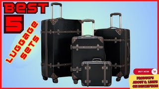 Best 5 Luggage Sets on the market Review [upl. by Akeihsal]