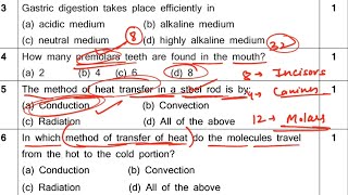 Half Yearly Exam Question Paper  Class7 SCIENCE 2023 Sample Paper For Kendriya Vidyalaya Students [upl. by Eimmac]