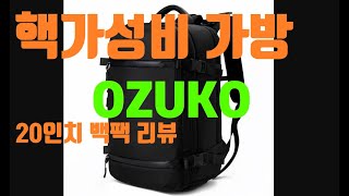 대륙의 실수 오주코 대형 백팩 리뷰  OZUKO Backpack  임영웅 백팩 [upl. by Emile]