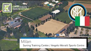 Suning Training Centre  Angelo Moratti Sports Centre  Inter Milan  Google Earth  2018 [upl. by Ledarf]