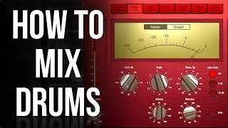 EQ and Compression 2 of 3  How to Mix Drums [upl. by Nauj]