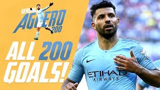 Sergio Agüero  All 200 Man City Goals [upl. by Melamie59]