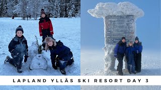 Lapland Day 3  Dec 2021  Snow Elf Hotel Snow Activities amp Yllas Ski Resort [upl. by Elinad]