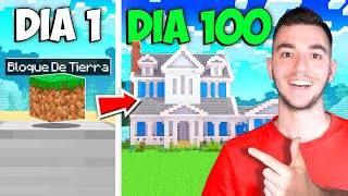 INTERCAMBIANDO 1 BLOQUE hasta ser MILLONARIO en MINECRAFT [upl. by Nnire]