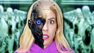 REBECCA ZAMOLO is a ROBOT in REAL Life DNA Quadrant Date Reveal from Game Master Ai Escape Room [upl. by Amalia]